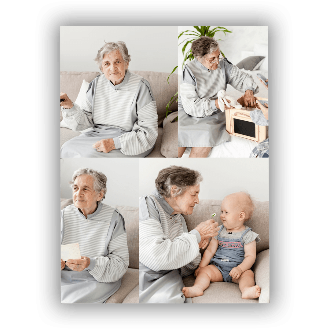 Obraz na płótnie kolaż zdjęć dla dziadków - Mejkmi - Personalizowane Prezenty Dla Twoich Bliskich!