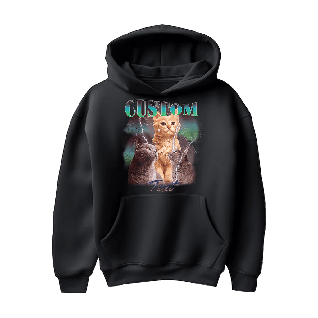 Personalized Hoodie - Bootleg with pictures of your cat -. Mejkmi - Personalized Gifts for your loved ones!