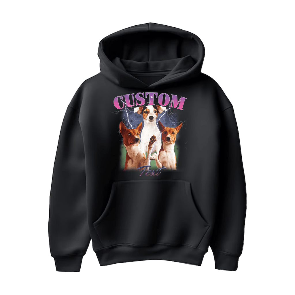 Personalized Hoodie - Bootleg with photos of your dog -. Mejkmi - Personalized Gifts for your loved ones!
