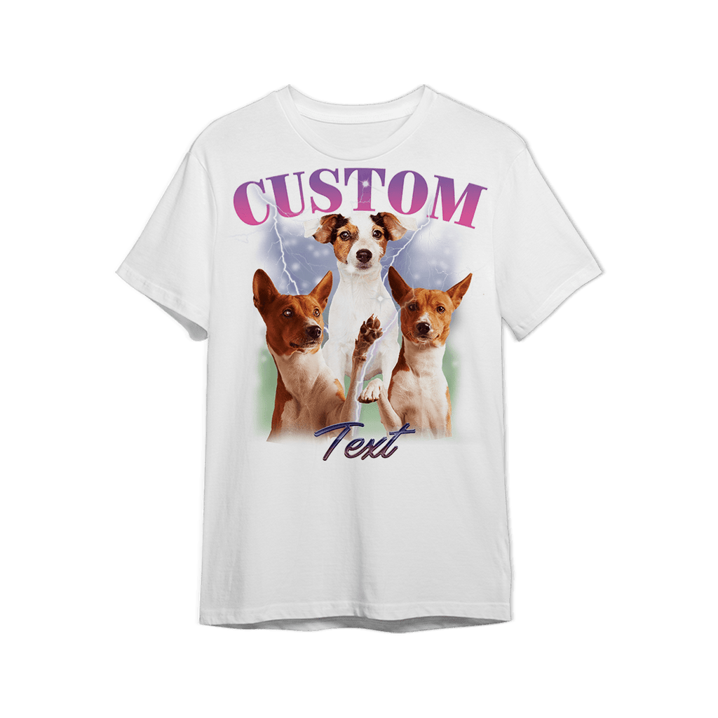 Personalizowana Koszulka - Bootleg ze zdjęciami Twojego psa - Mejkmi - Personalizowane Prezenty Dla Twoich Bliskich!