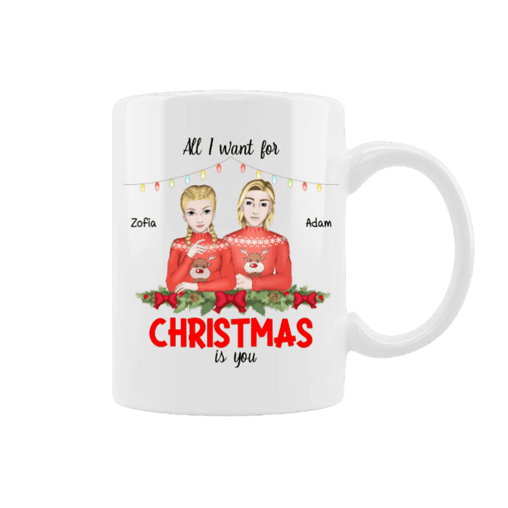 Personalized Mug - All I Want for christmas is you -. Mejkmi - Personalized Gifts for your loved ones!