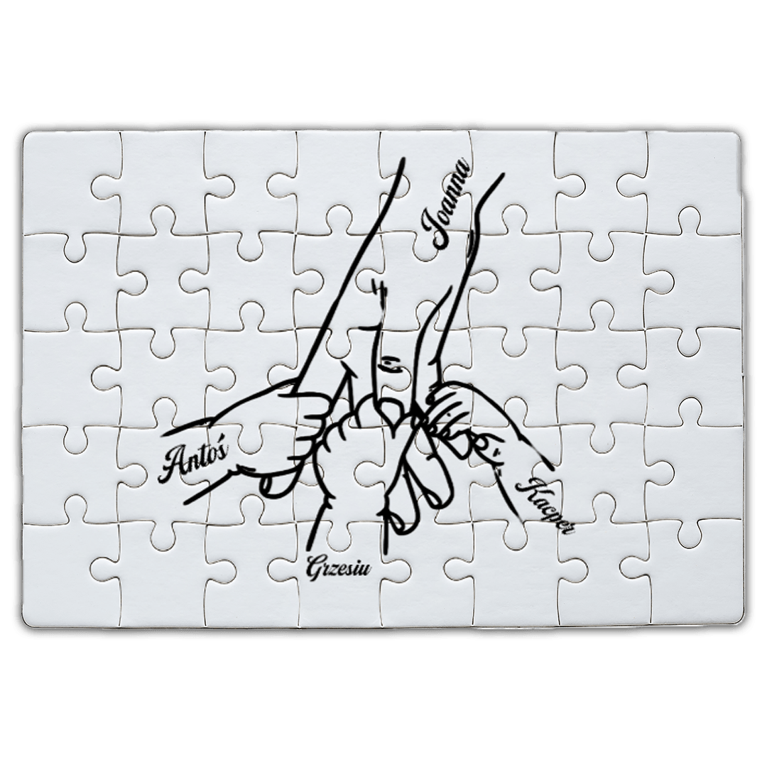 Personalizowane Puzzle - Więzi rodzinne na prezent dla rodziców - Mejkmi - Personalizowane Prezenty Dla Twoich Bliskich!