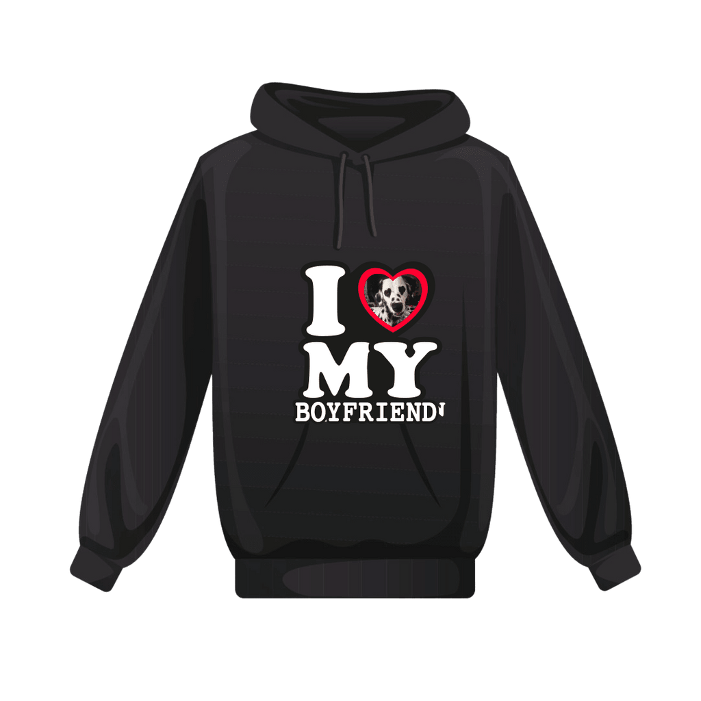 Personalized I Love My Boyfriend Sweatshirt with your photo as a gift -. Mejkmi - Personalized Gifts for your loved ones!