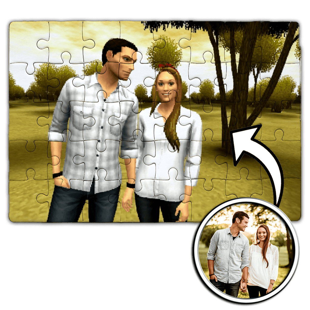Personalized Puzzle with your photo turned into PS2 style graphics