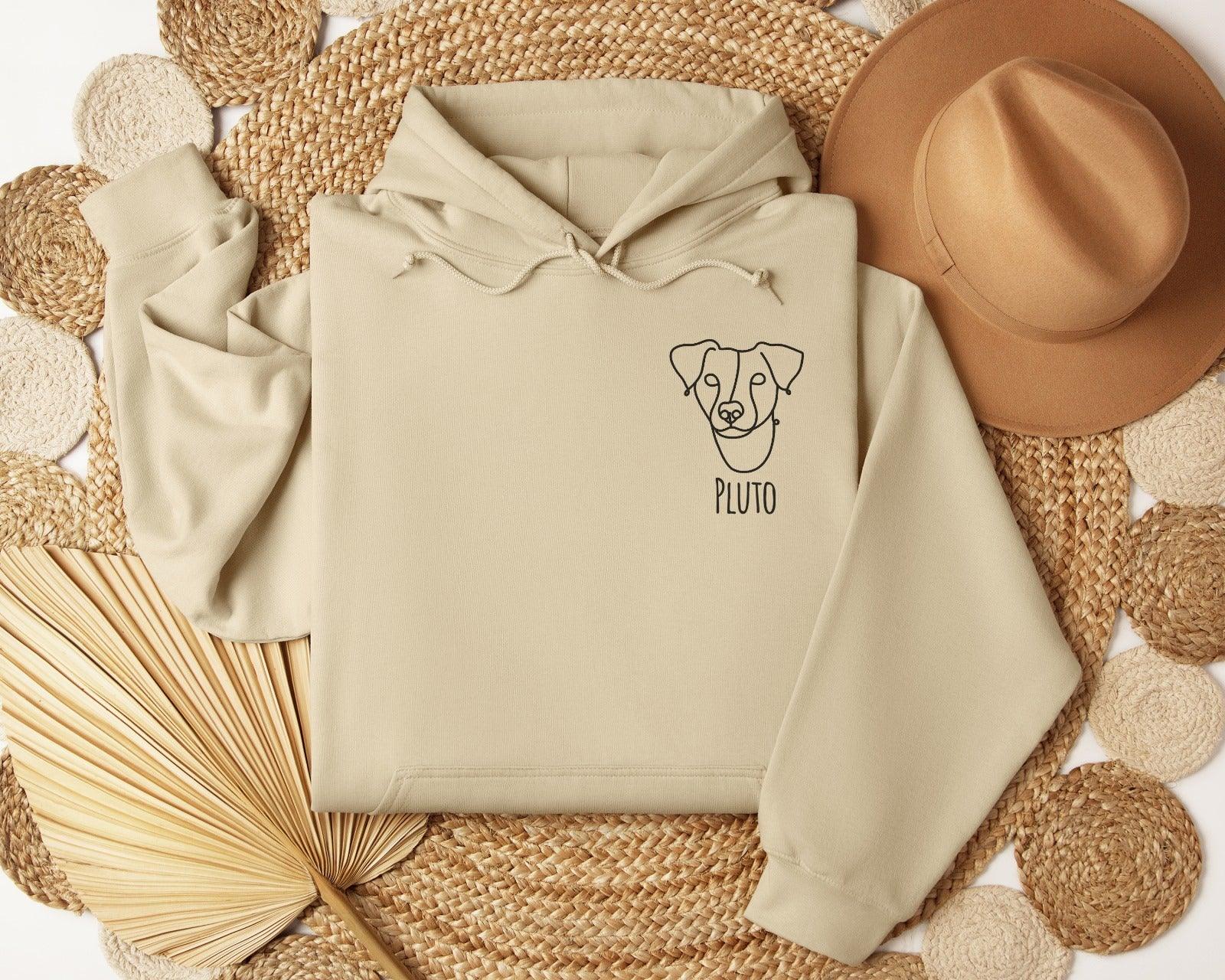 Personalizowana Bluza z Twoim psem w stylu Outline + imię zwierzaka - Mejkmi - Personalizowane Prezenty Dla Twoich Bliskich!