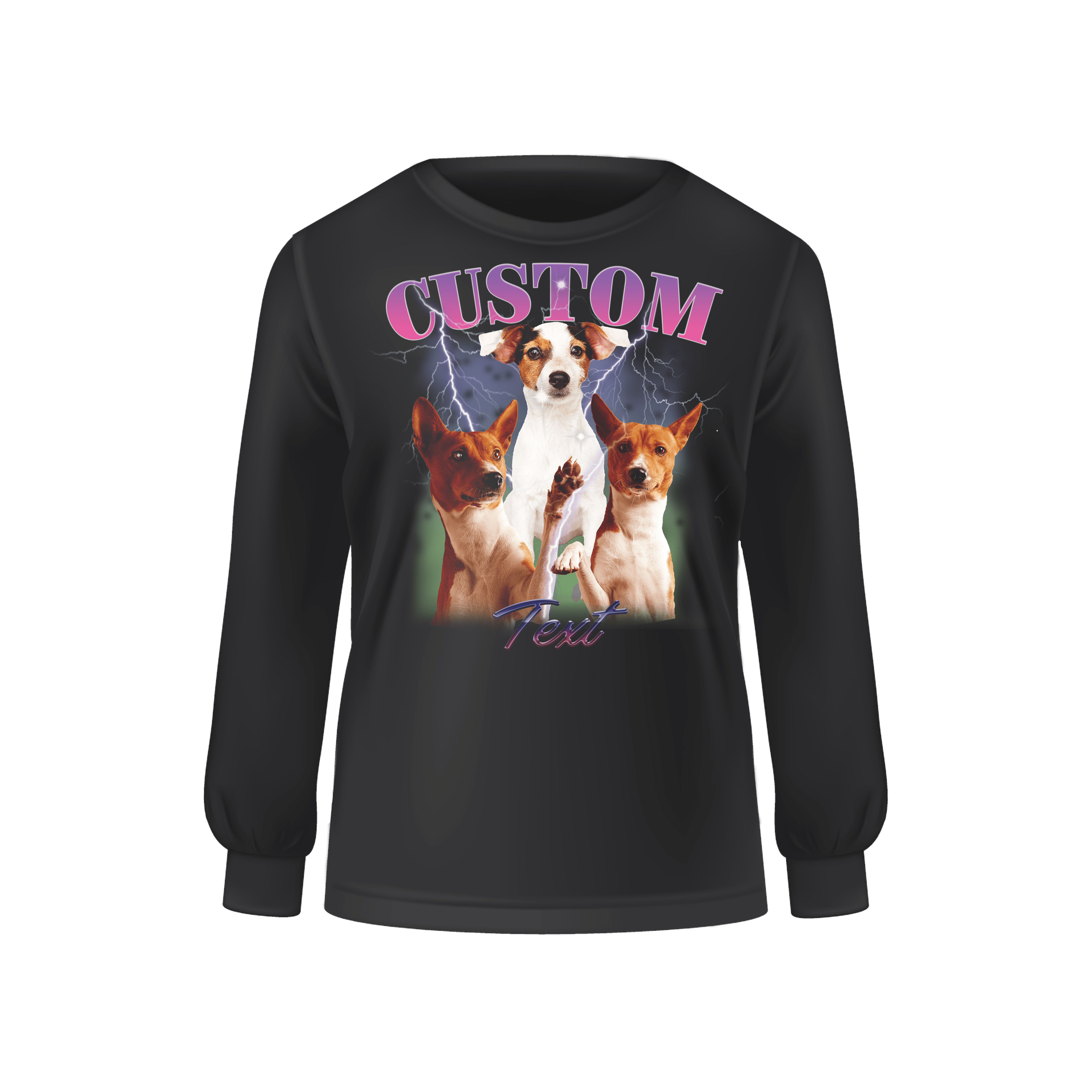 Personalizowana Bluza - Wstaw zdjęcie swojego psa i dopisz tekst - Mejkmi - Personalizowane Prezenty Dla Twoich Bliskich!