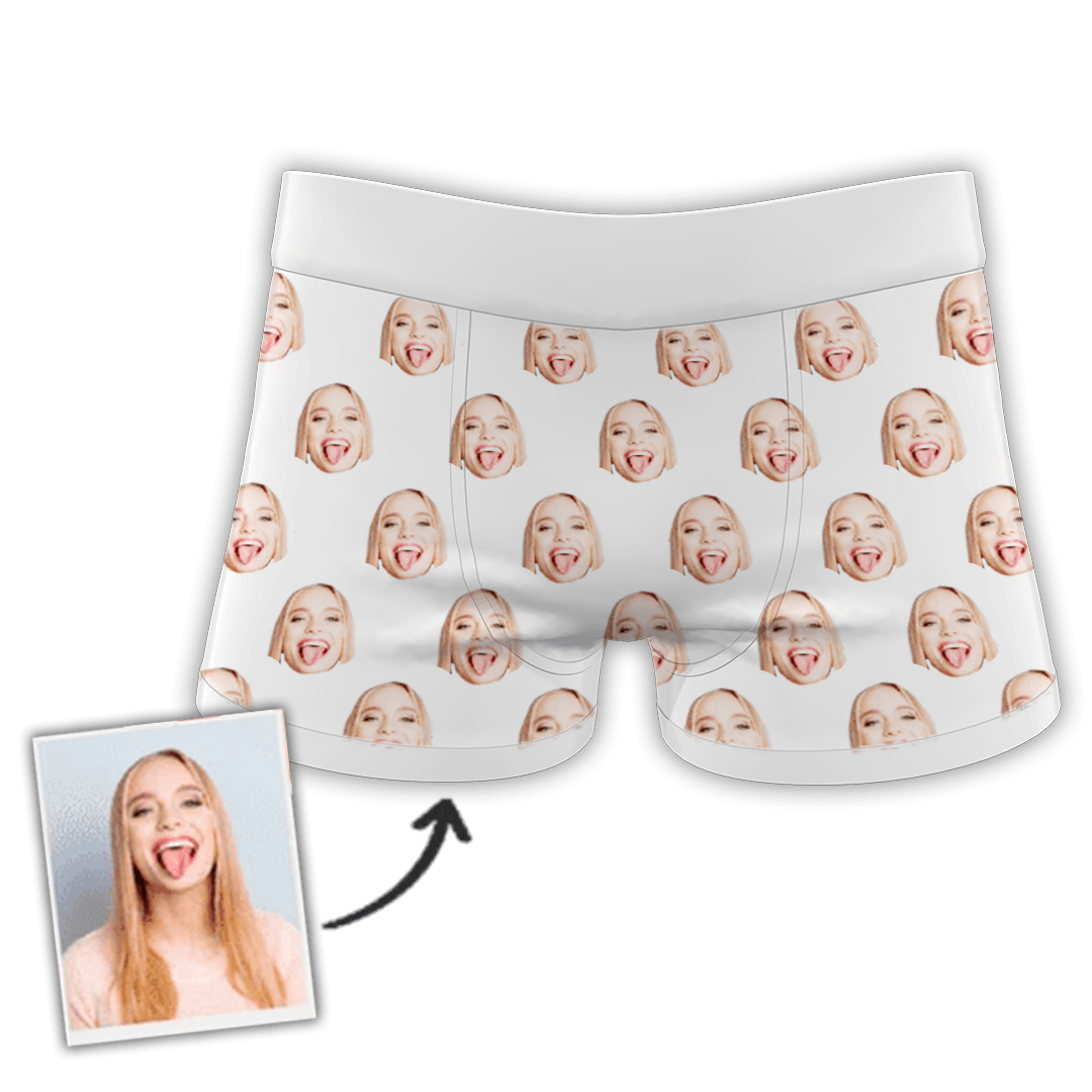 Śmieszne personalizowane bokserki z własnym nadrukiem/zdjęciem twarzy na prezent 14 - Mejkmi - Personalizowane Prezenty Dla Twoich Bliskich!