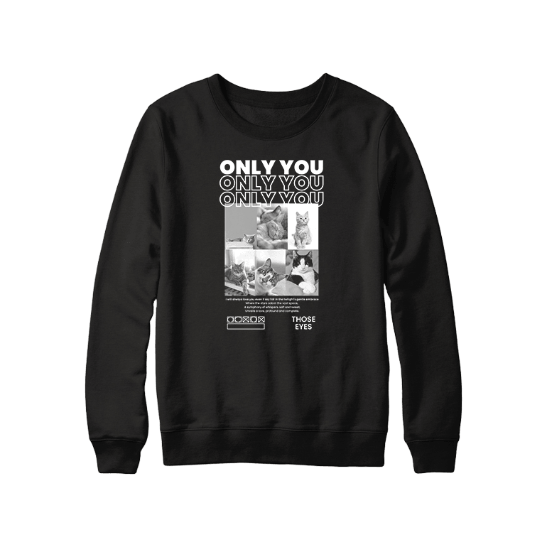 Bluza dla miłośnika kotów - ONLY YOU - Mejkmi - Personalizowane Prezenty Dla Twoich Bliskich!