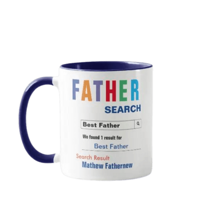 Personalized Mug - FATHER SEARCH for a gift for dad -. Mejkmi - Personalized Gifts for your loved ones!