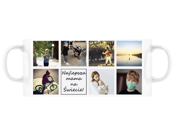 Personalizowany Kubek kolaż z Twoimi zdjęciami na prezent dla mamy - Mejkmi - Personalizowane Prezenty Dla Twoich Bliskich!