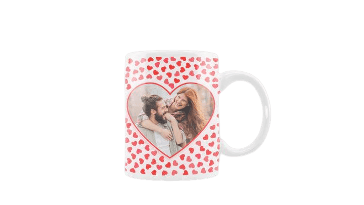 Personalized love mug with heart photo for gift -. Mejkmi - Personalized Gifts for your loved ones!