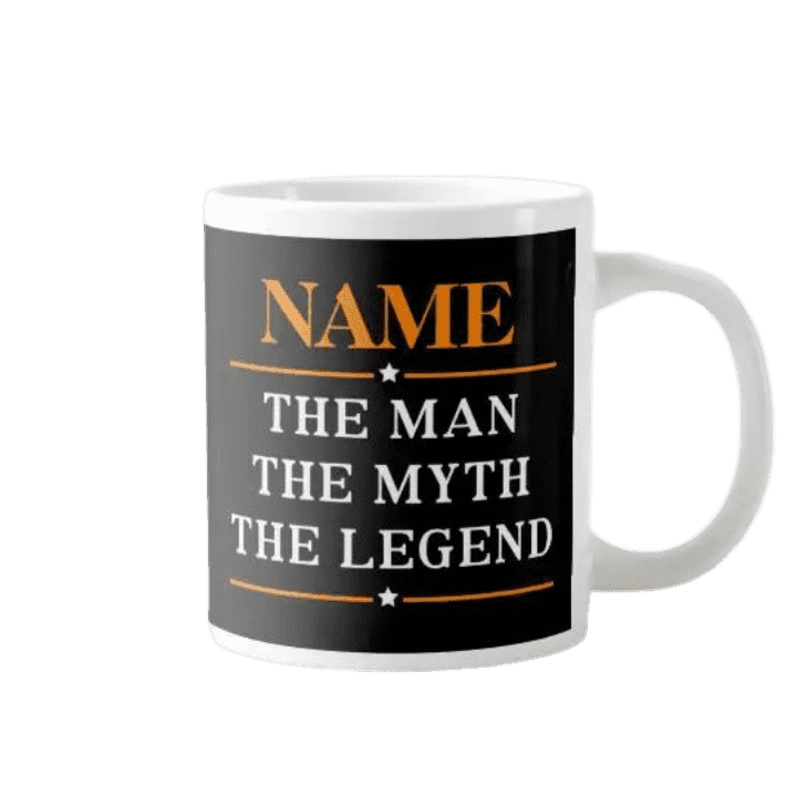 Personalized Mug - THE MAN. THE MYTH. THE LEGEND. for a gift for dad -. Mejkmi - Personalized Gifts for your loved ones!