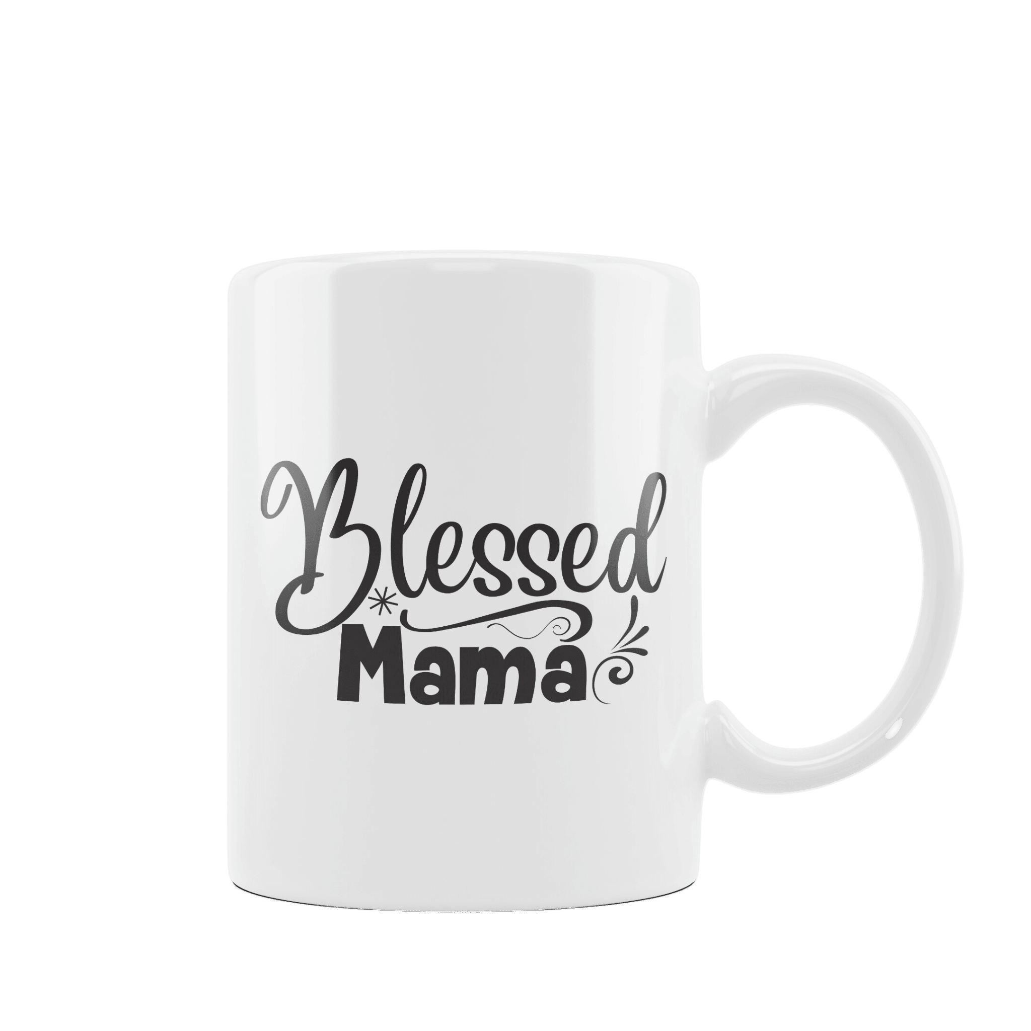 Kubek z napisem "Blessed Mama" na prezent z okazji Dnia Matki - Mejkmi - Personalizowane Prezenty Dla Twoich Bliskich!